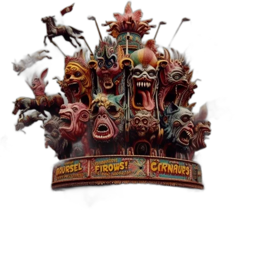 crown, staff, weapon, concept art, 3d render, fantasy art, carnival, roller transparent PNG cut-out