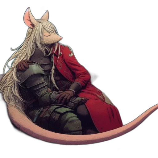 dragon, mask, hat, animal, concept art, fantasy art, pixel art, anime transparent PNG cut-out