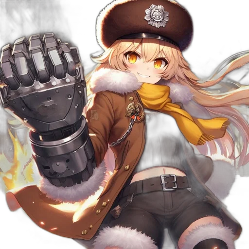 weapon, staff, jacket, hat, anime, concept art, fantasy art, pixel art transparent PNG cut-out