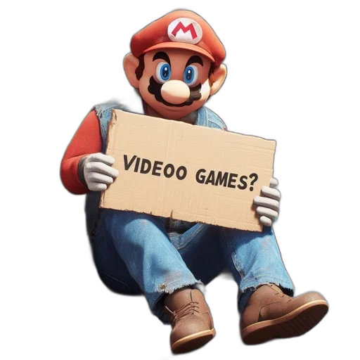furniture, robot, weapon, animal, 3d render, concept art, pixel art, mario transparent PNG cut-out