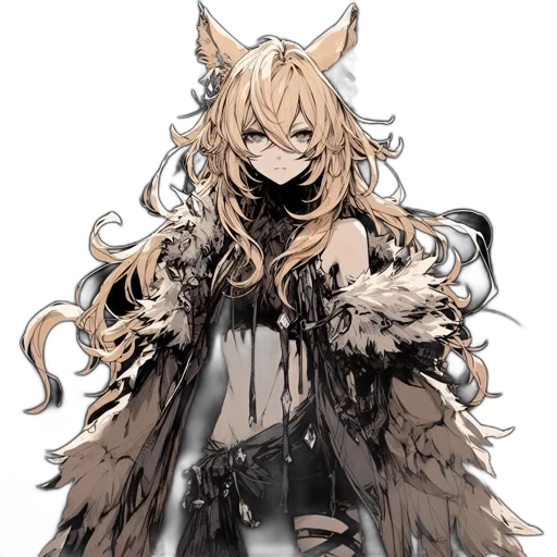mask, dragon, staff, dress, concept art, fantasy art, anime, pixel art transparent PNG cut-out