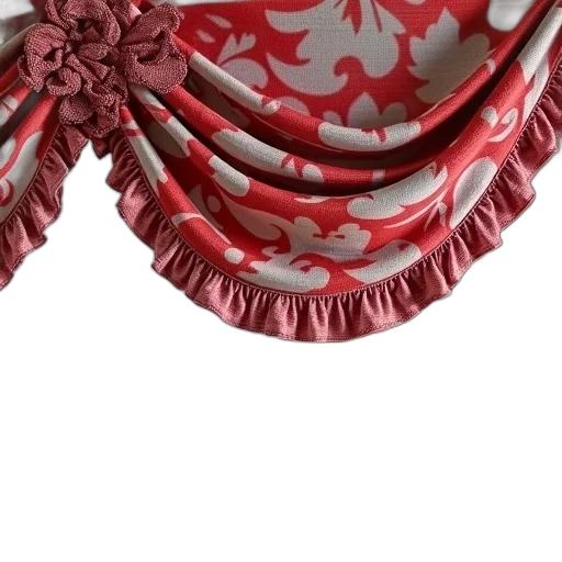 crown, jewelry, shoes, umbrella, 3d render, photorealistic, red, close-up transparent PNG cut-out