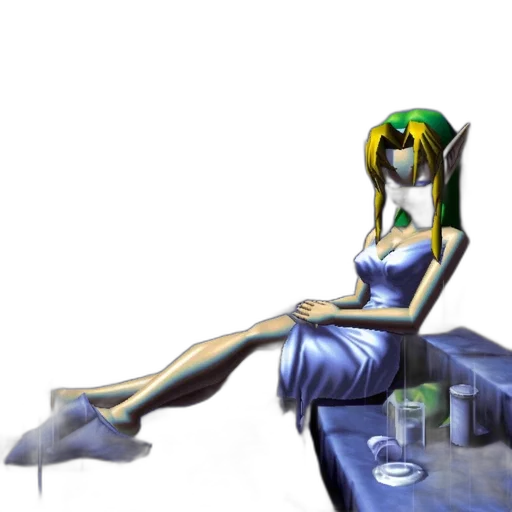 robot, jewelry, dress, concept art, fantasy art, pixel art, vaporwave, underwater transparent PNG cut-out
