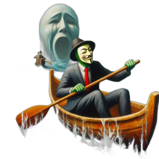 mask, concept art, fantasy art, 3d render, comic book art, underwater, suited, man transparent PNG cut-out
