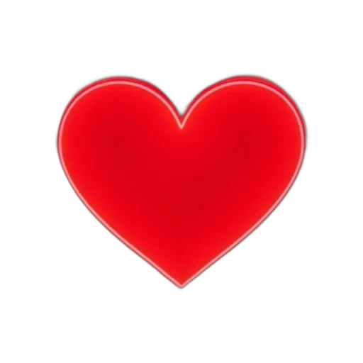 jewelry, staff, red, stylized, image, heart, shape, center transparent PNG cut-out