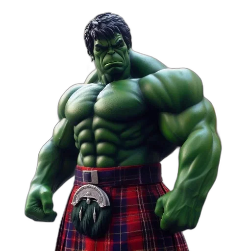 comic book art, 3d render, concept art, photorealistic, exceptionally, detailed, hulk, figure transparent PNG cut-out
