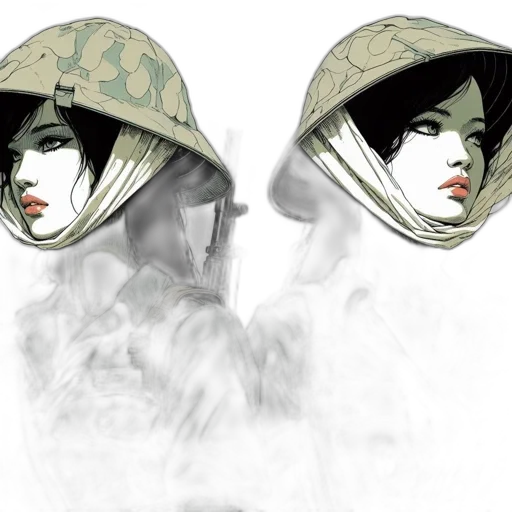 hat, mask, jacket, face, concept art, comic book art, photorealistic, fantasy art transparent PNG cut-out