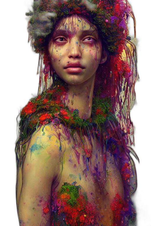 face, creature, hair, dress transparent PNG cut-out