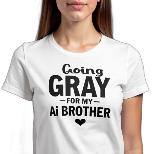 3d render, woman, wearing, white, t-shirt, phrase, going, gray transparent PNG cut-out