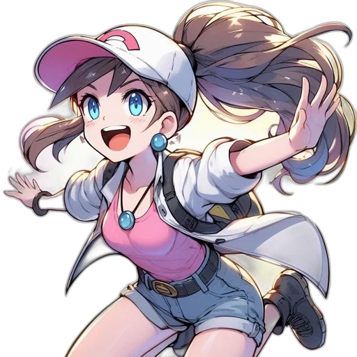 staff, hat, weapon, anime, concept art, cartoon, watercolor, pastel transparent PNG cut-out