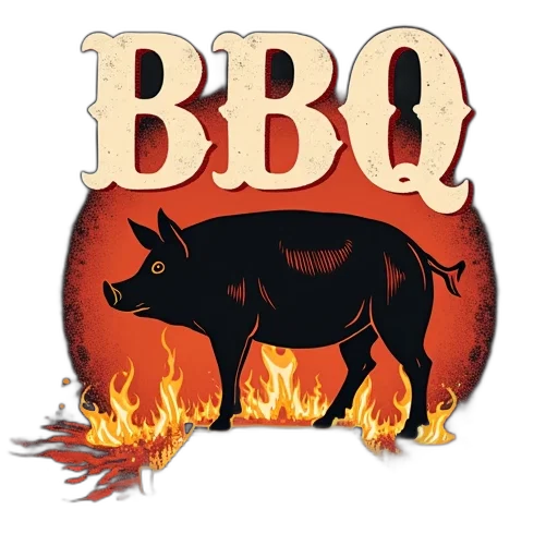 bbq, invite, barbecue, pig transparent PNG cut-out