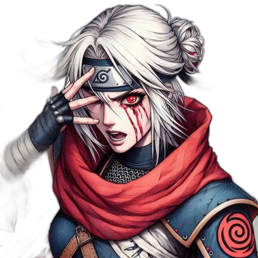 face, mask, staff, weapon, fantasy art, concept art, anime, comic book art transparent PNG cut-out