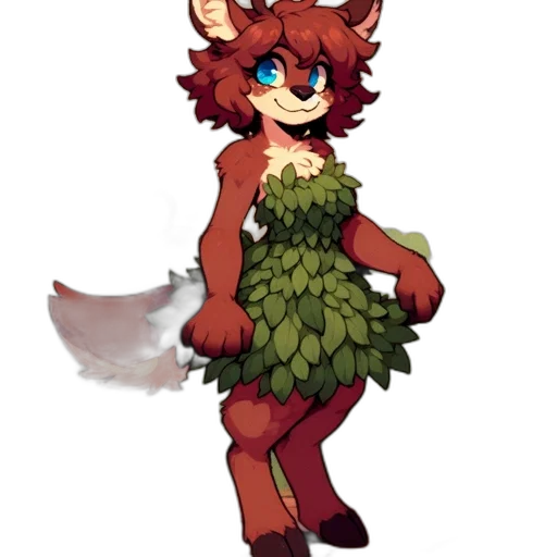 staff, dress, creature, animal, pixel art, concept art, fantasy art, watercolor transparent PNG cut-out