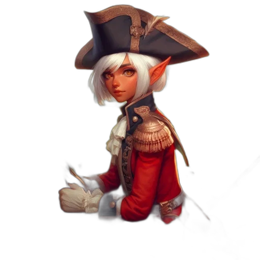 staff, hat, jacket, weapon, fantasy art, concept art, pixel art, 3d render transparent PNG cut-out