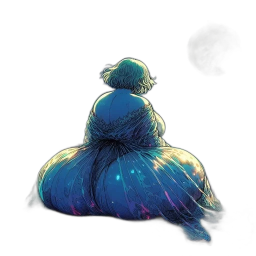 dress, creature, hair, crown, watercolor, concept art, pixel art, fantasy art transparent PNG cut-out