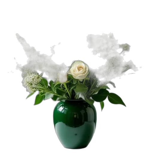 flower, crown, photorealistic, 3d render transparent PNG cut-out