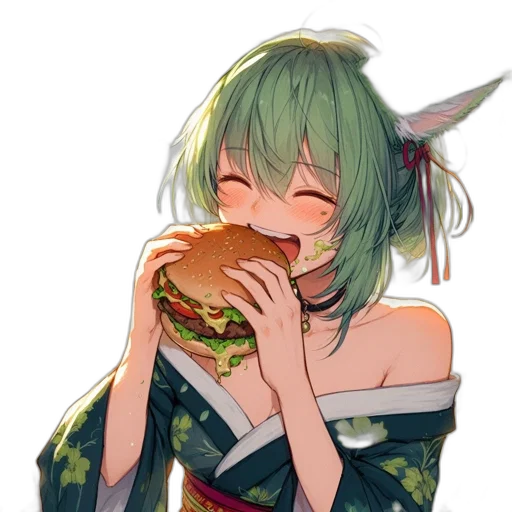 food, dragon, creature, animal, anime, pixel art, fantasy art, watercolor transparent PNG cut-out