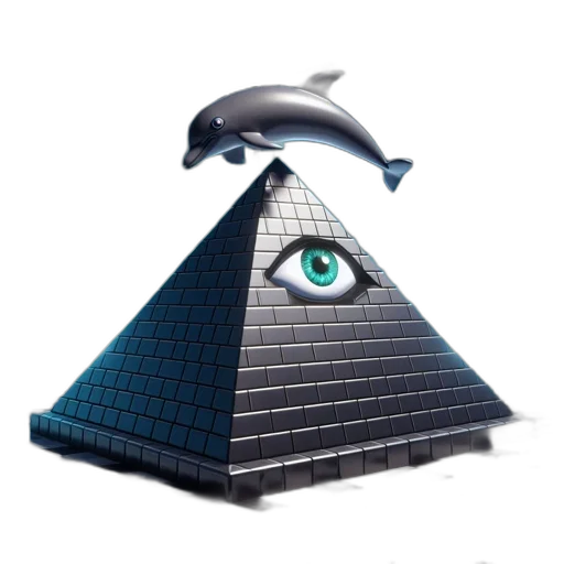 animal, creature, robot, jewelry, vaporwave, 3d render, concept art, pixel art transparent PNG cut-out