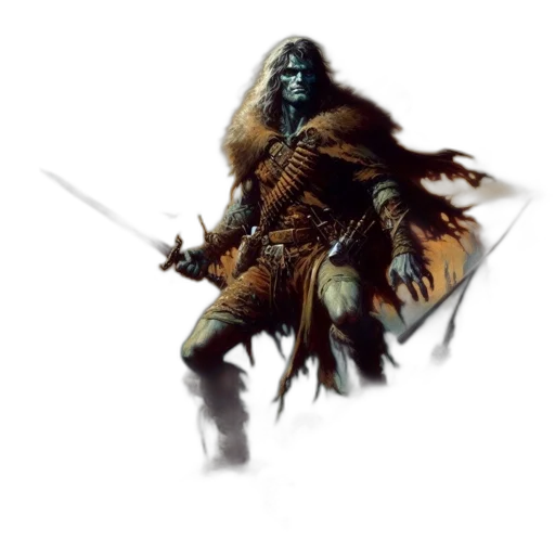 sword, staff, weapon, creature, concept art, fantasy art, 3d render, photorealistic transparent PNG cut-out