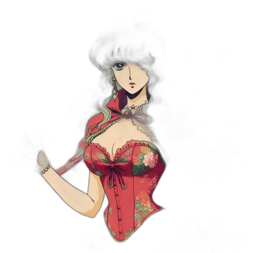 dress, hat, fantasy art, concept art, pixel art, anime, fire, red transparent PNG cut-out