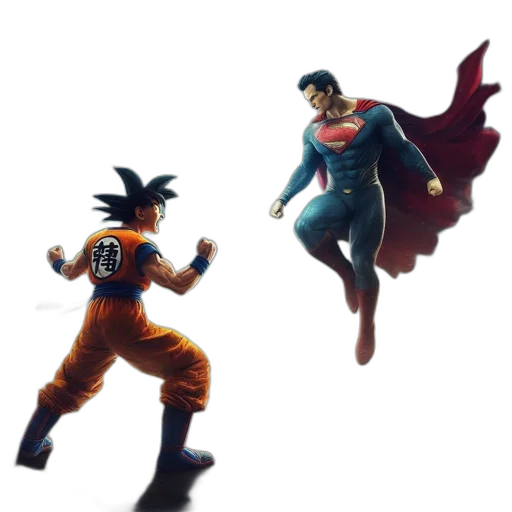 concept art, comic book art, 3d render, pixel art, outer space, goku, dragon, ball transparent PNG cut-out