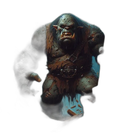 mask, creature, face, staff, concept art, fantasy art, 3d render, photorealistic transparent PNG cut-out