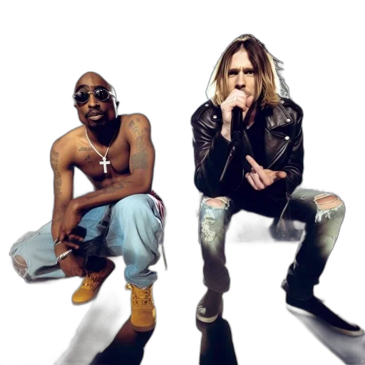 jacket, shoes, concept art, cartoon, watercolor, two, male, performers transparent PNG cut-out