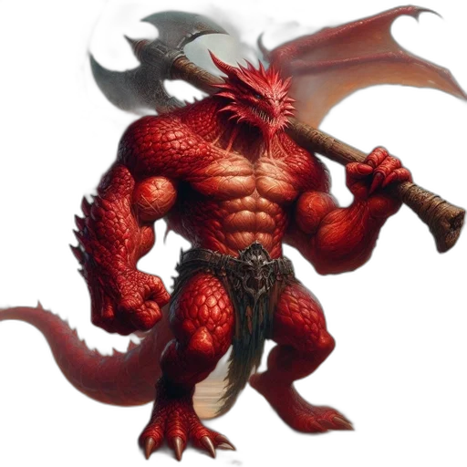 dragon, creature, concept art, fantasy art, pixel art, 3d render, red, large transparent PNG cut-out