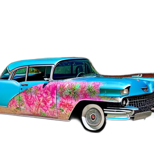 car, photorealistic, 3d render, cartoon transparent PNG cut-out