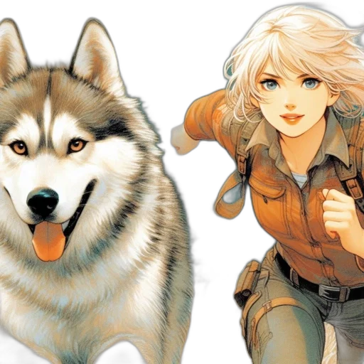 fantasy art, concept art, comic book art, anime, earth tones, golden, pastel, monochrome transparent PNG cut-out