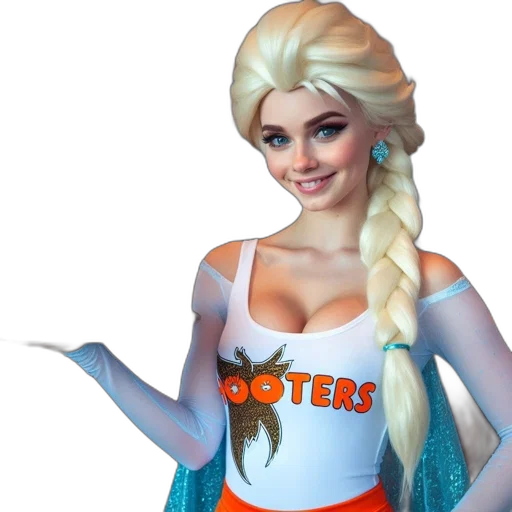 dress, 3d render, fantasy art, concept art, cartoon, person, costumed, elsa transparent PNG cut-out
