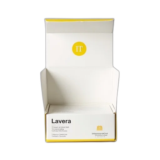 jewelry, white, box, yellow, border, text, lavera, 165 transparent PNG cut-out