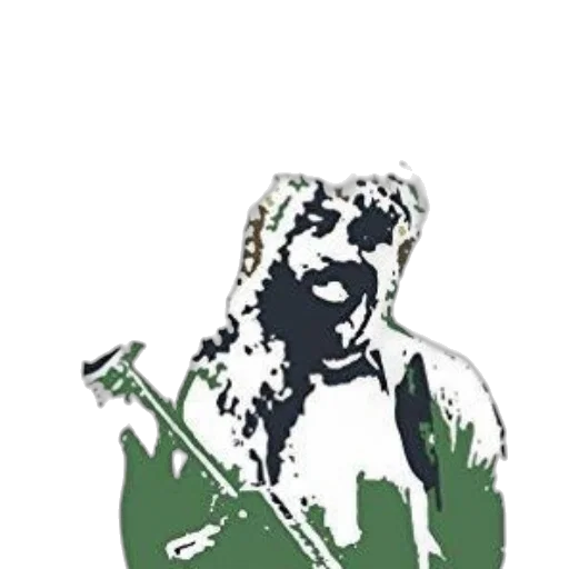 staff, pixel art, cartoon, comic book art, concept art, green, cover, haram transparent PNG cut-out