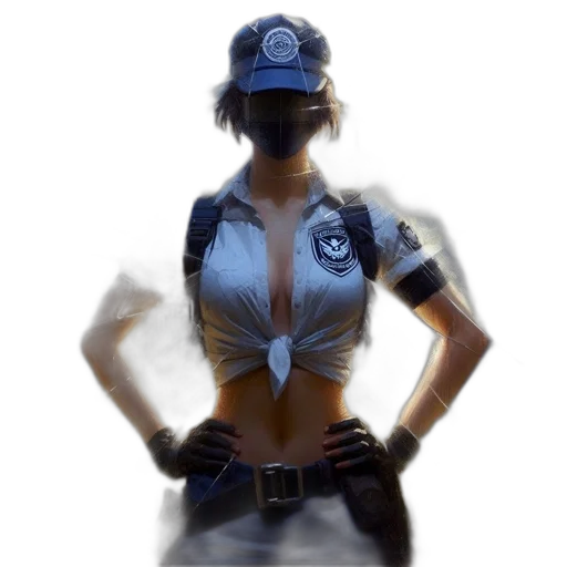 staff, weapon, jacket, face, concept art, fantasy art, 3d render, comic book art transparent PNG cut-out