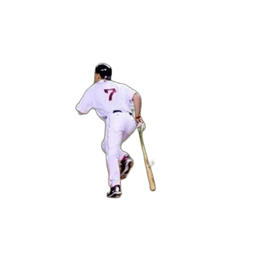 staff, weapon, pixel art, 3d render, baseball, player, wearing, number transparent PNG cut-out