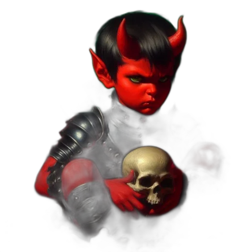 mask, face, concept art, fantasy art, 3d render, pixel art, red, dark transparent PNG cut-out