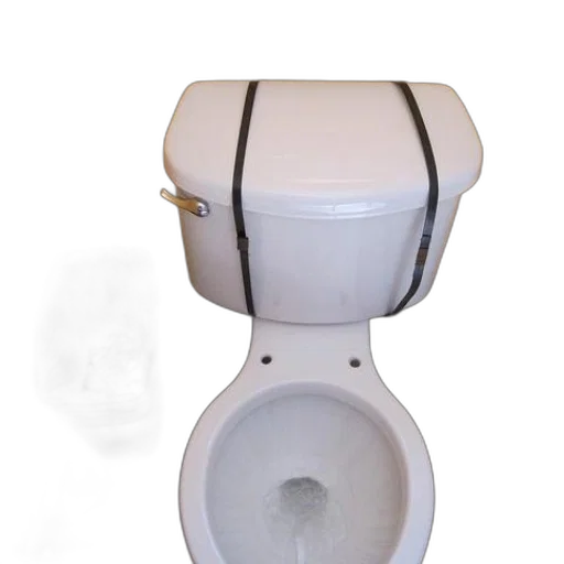 staff, robot, crown, 3d render, white, toilet, black, strap transparent PNG cut-out