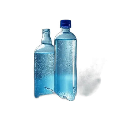 bottle, weapon, 3d render, photorealistic transparent PNG cut-out