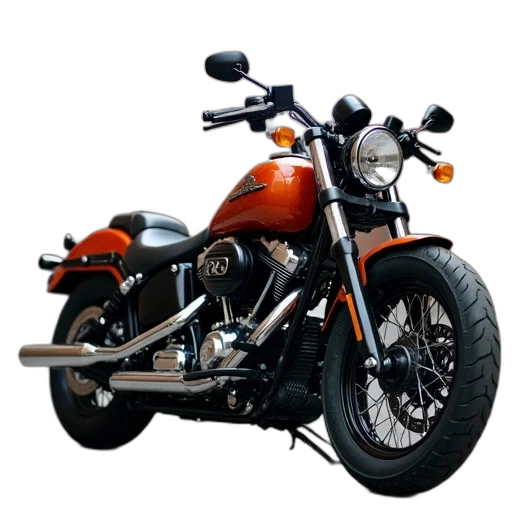 photorealistic, 3d render, used, harley transparent PNG cut-out