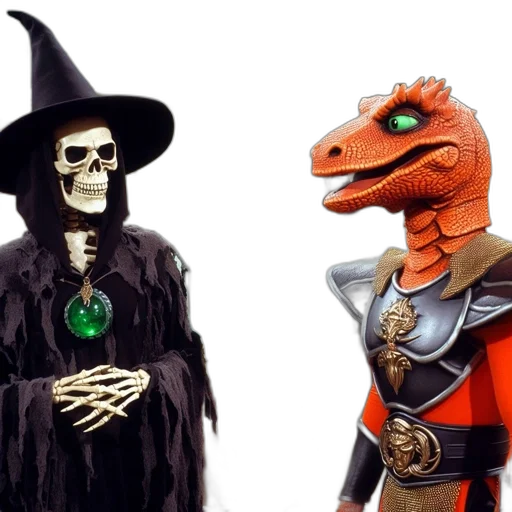 dragon, mask, concept art, fantasy art, two, fantastical, creatures, inhabit transparent PNG cut-out