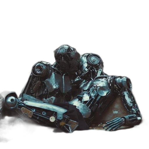 robot, car, weapon, jacket, concept art, watercolor, cyberpunk, 3d render transparent PNG cut-out