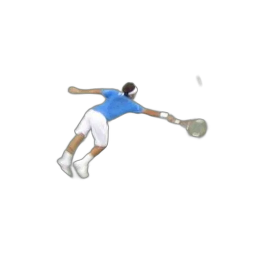 staff, 3d render, pixel art, photorealistic, tennis, player, blue, shirt transparent PNG cut-out