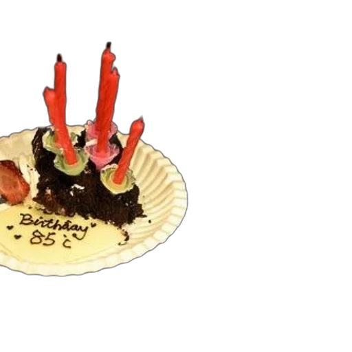food, birthday, cake, candles transparent PNG cut-out