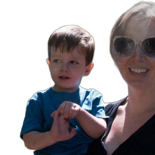 face, staff, woman, child, zoo, elephants, background transparent PNG cut-out