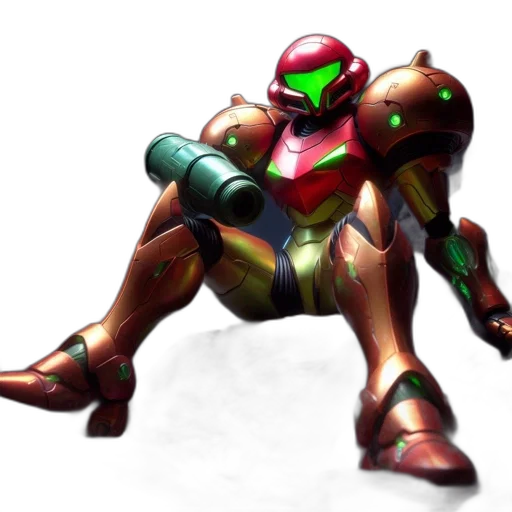 robot, weapon, creature, animal, concept art, 3d render, pixel art, vaporwave transparent PNG cut-out
