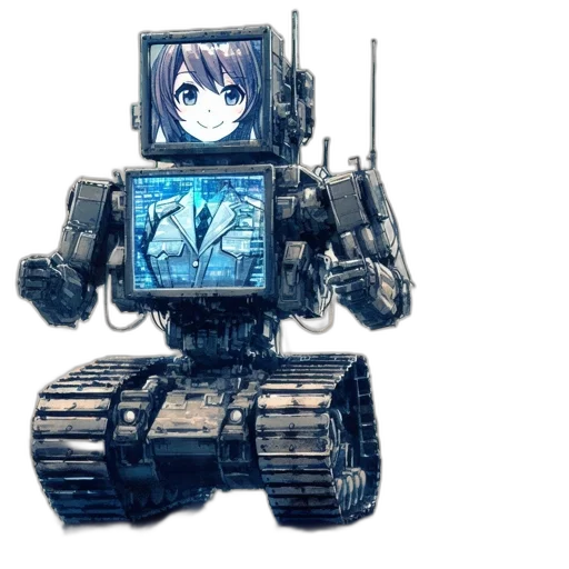 robot, weapon, animal, creature, concept art, cyberpunk, pixel art, anime transparent PNG cut-out