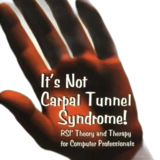 book, cover, hand, background, titled, not, carpal, tunnel transparent PNG cut-out