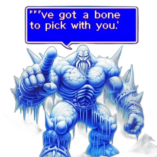 weapon, robot, concept art, vaporwave, pixel art, comic book art, blue, imposing transparent PNG cut-out