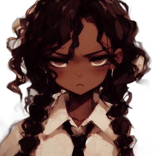 hair, staff, face, crown, pixel art, anime, watercolor, concept art transparent PNG cut-out