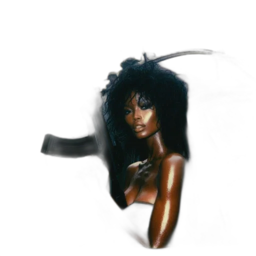 hair, jewelry, umbrella, weapon, photorealistic, concept art, fantasy art, oil painting transparent PNG cut-out